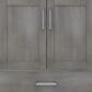 Lexora Home Jacques 30" Single Bathroom Vanity in Distressed Grey with 2 cm White Quartz Top and Rectangular Sink, , large