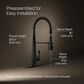 Kohler Simplice Semi-Professional Kitchen Sink Faucet in Matte Black, , large