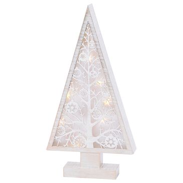 The Gerson Company 16" Wood Tree in White, , large
