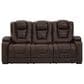 Ashley Owner"s Box Power Reclining Sofa in Thyme, , large