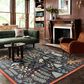 Rifle Paper Co. x Loloi Menagerie  7"6" x 9"6" Black Area Rug, , large