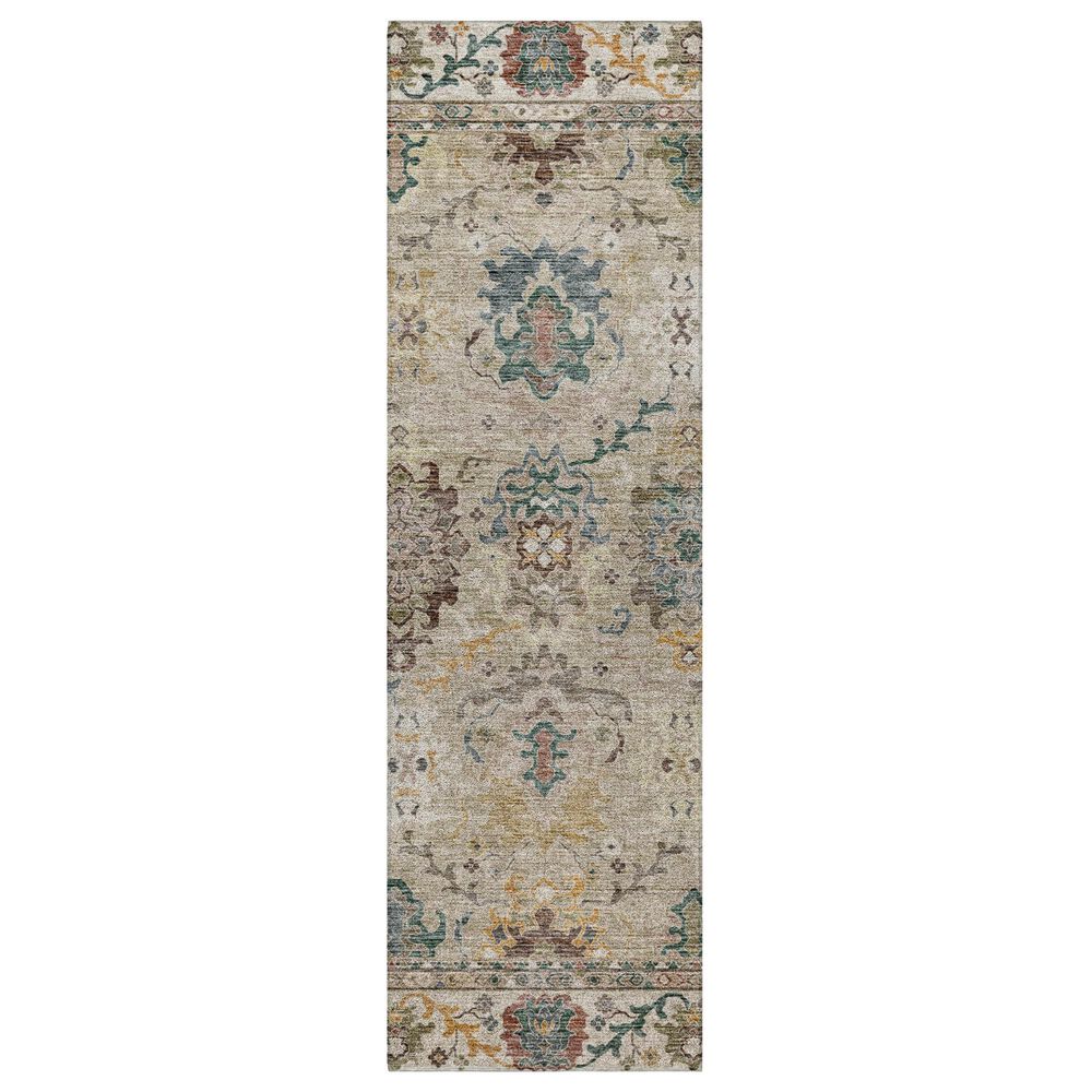 Dalyn Rug Company Silk Road Putty, Ivory, Taupe, Gold, Copper, Blue and Wheat 2"3" x 7"6" Runner, , large