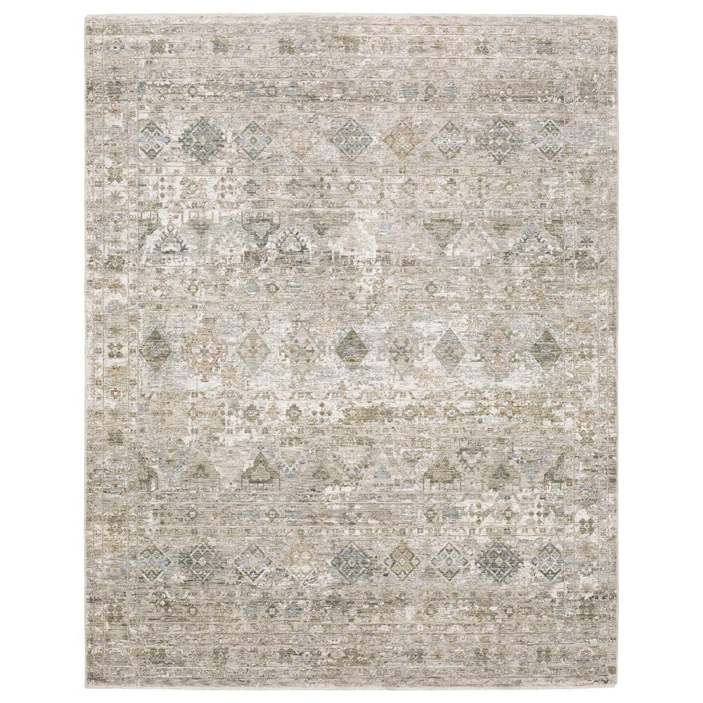 Oriental Weavers Avalon Southwestern Beige and Blue 5"3" x 7"10" Area Rug, , large