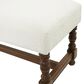Maple and Jade Home Bench with Turned Legs in Varnished Brown, , large