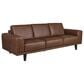 Natuzzi Editions Seville 3-Piece Stationary Leather Living Room Set in Pasadena Brown, , large