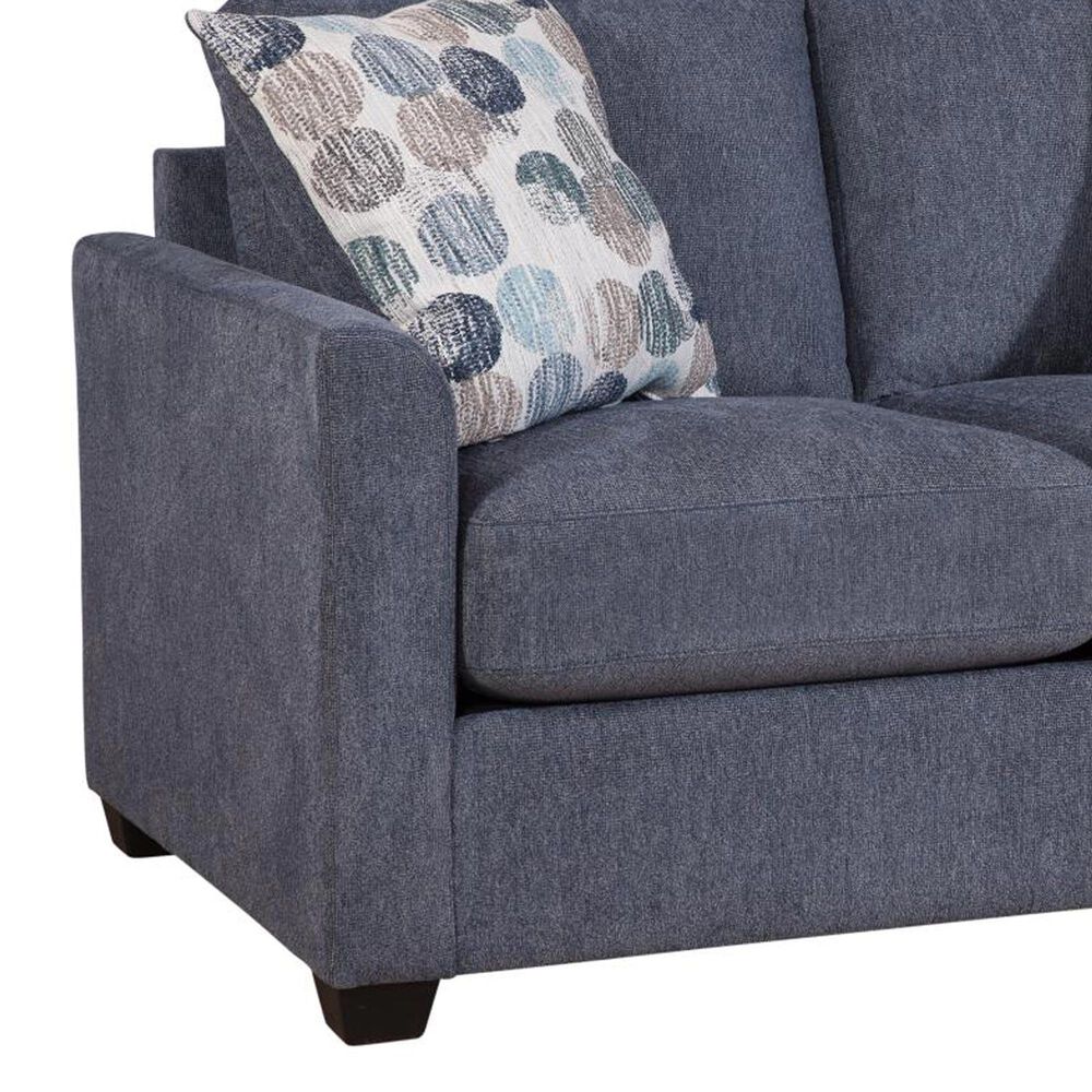 Northwestern Ryder Stationary Loveseat in Navy, , large