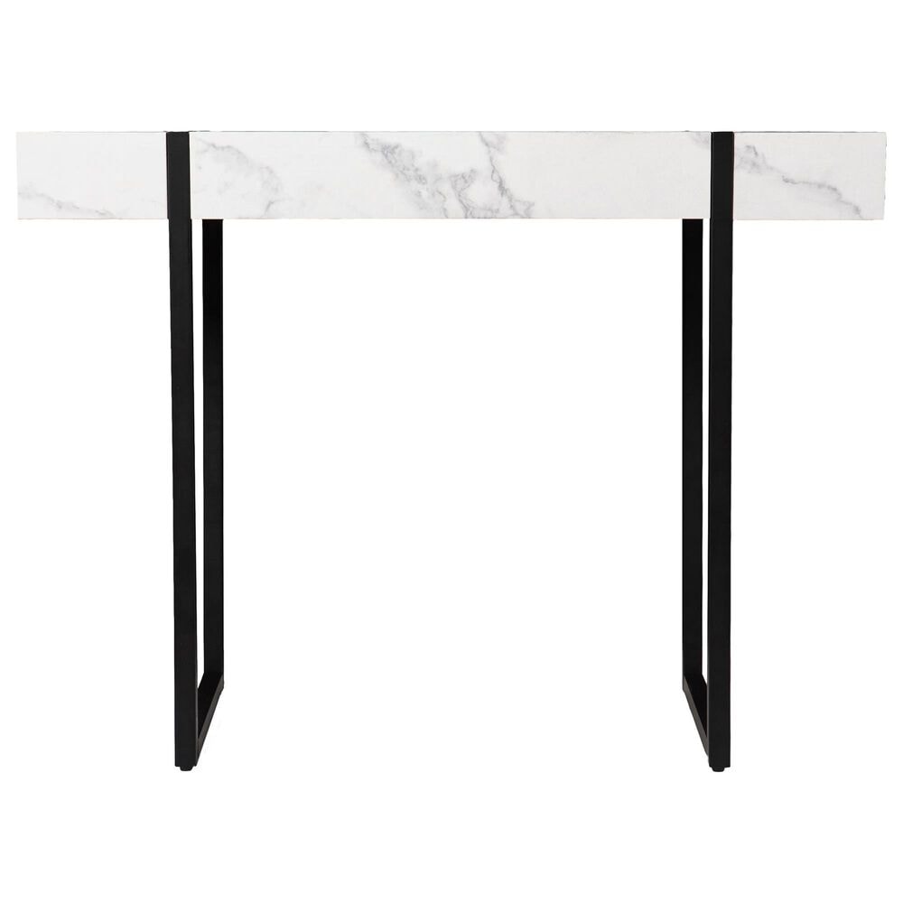 Southern Enterprises Rangley Console Table in Black and White, , large