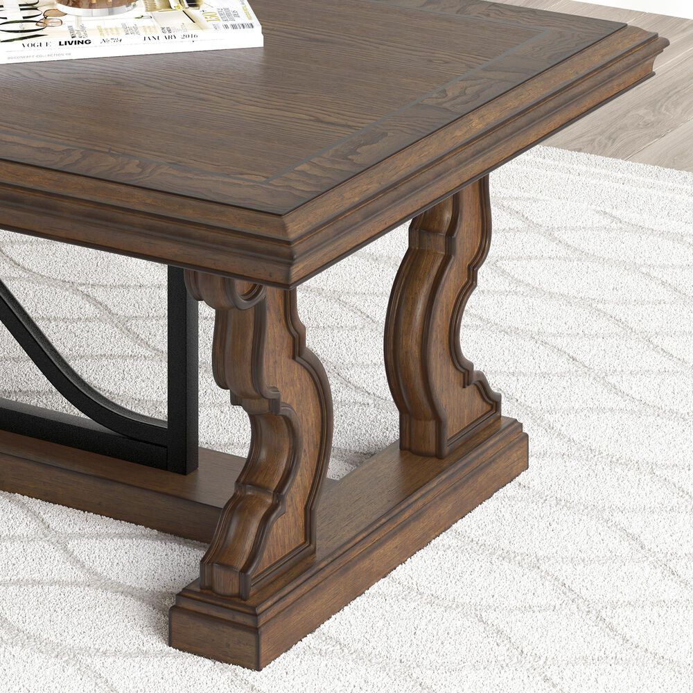Ashley Maylee Cocktail Table in Dark Brown, , large