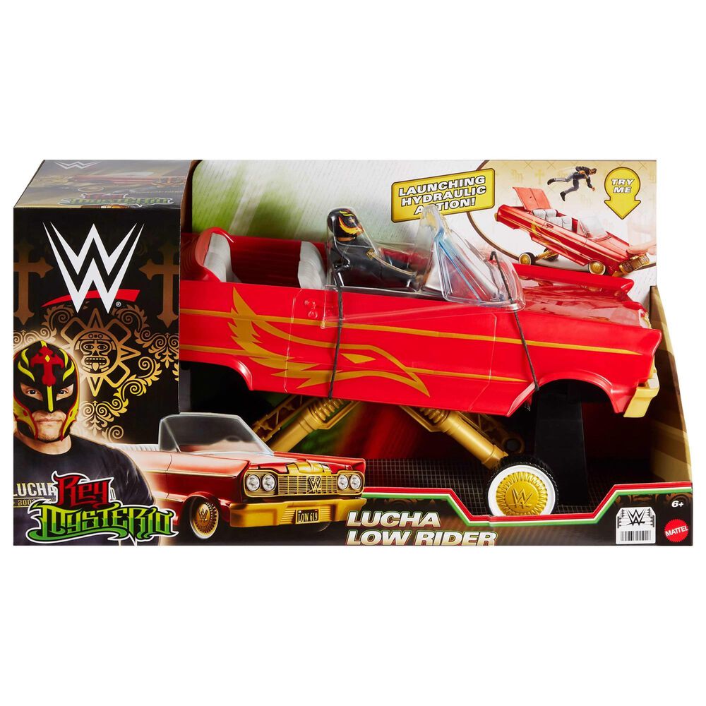 WWE WWE Lucha Low Rider Vehicle with Action Figure, , large