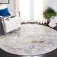 Safavieh Aston ASN708 3" Round Ivory and Grey Area Rug, , large