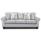 Fusion Furniture Amos Pebble Stationary Sofa in Gray, , large