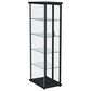 Coaster Aero 5-Shelf Display Curio Cabinet in Black and Clear, , large