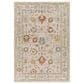Surya Reina Light Gray, Cream, Denim, Rust, Mustard, Olive and Tan 12" x 15" Area Rug, , large