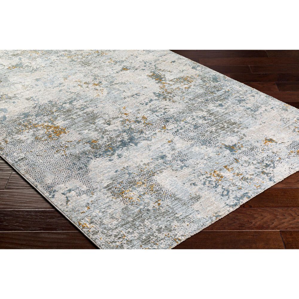Surya Dresden Dusty Sage, Taupe, Off-White, Deep Teal, Ink Blue, Light Gray and Mustard 9&#39; x 12&#39;2&quot; Area Rug, , large