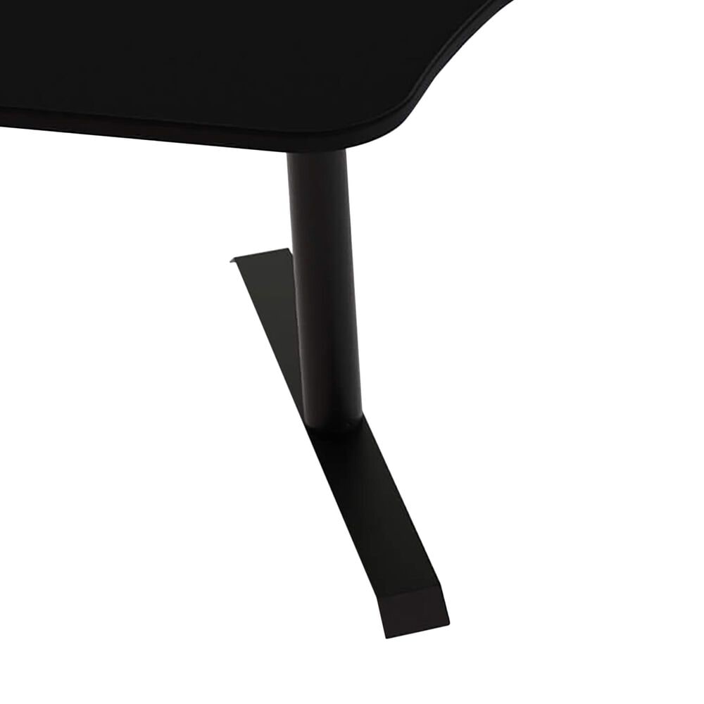 Arozzi Arena Angelo Gaming Desk in Pure Black &#40;Box 1 of 2&#41;, , large