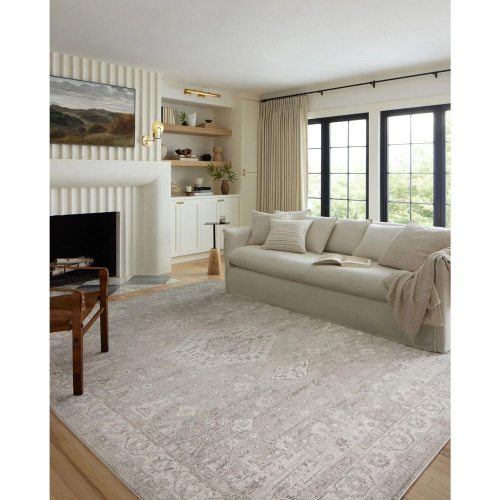 Loloi II Odette 7&#39;10&quot; x 10&#39; Silver and Ivory Area Rug, , large