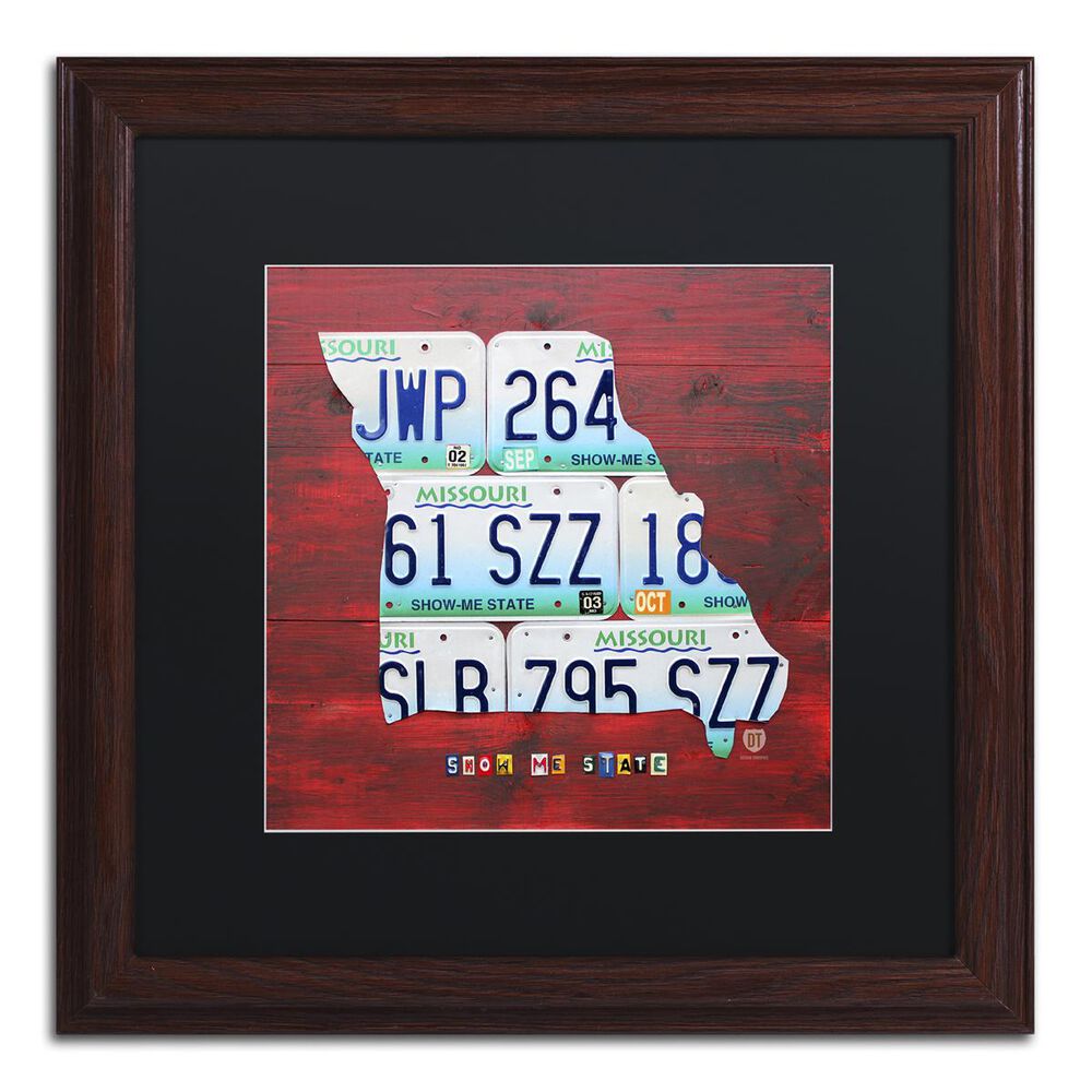 Timberlake 11" x 11" Missouri Art in Black Matting, , large
