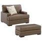 Ashley VillaCourt Chair and a Half with Ottoman in Caramel, , large