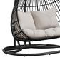Mayberry Hill Playa Double Swing Chair in Olefin Beige, , large
