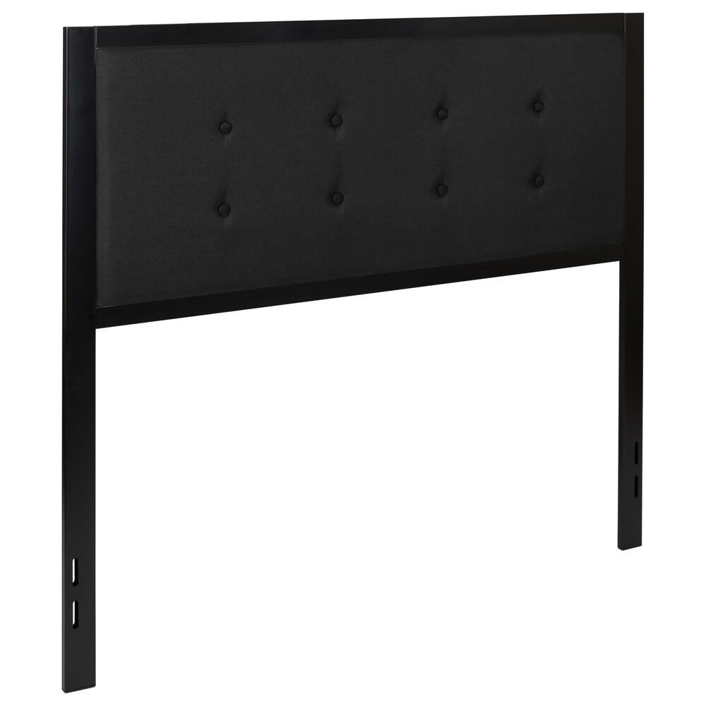 Flash Furniture Bristol Full Upholstered Headboard in Black, , large