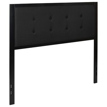 Flash Furniture Bristol Full Upholstered Headboard in Black, , large