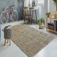 L&R Resources Natural Fiber 7"9" x 9"9" Gray Area Rug, , large