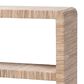 Baxton Studio Lucy 35" Bohemian Bookcase with Open Shelves in Natural, , large