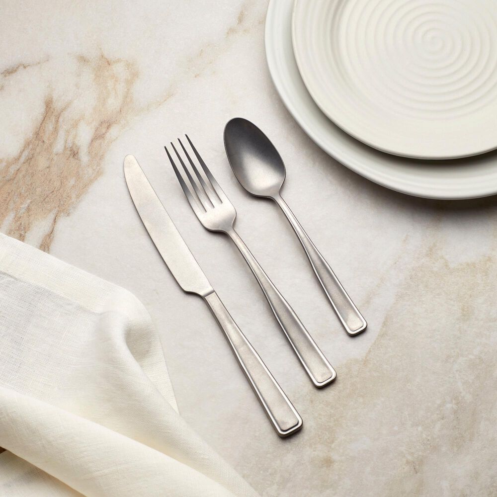 Oneida Reid 20-Piece Flatware Set in Stainless Steel, , large