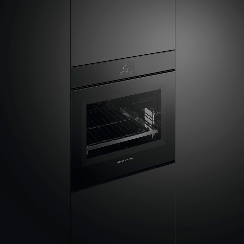 Fisher &amp; Paykel Minimal 24&quot; Single Electric Wall Oven with 16 Functions in Black, , large