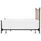 Richlands Furniture McArthur King Metal and Upholstered Poster Bed in Brown and Bronze, , large