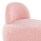Lumisource Kimi Accent Chair in Pink Sherpa, , large
