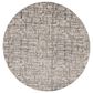 Nourison Rush 8" Round Ivory and Grey Area Rug, , large