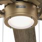 Hunter-Douglas Erling 52" Ceiling Fan with LED Light in Burnished Brass, , large