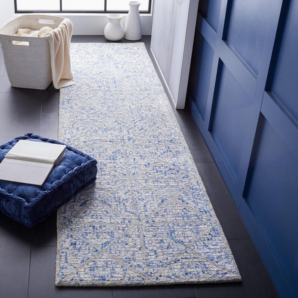 Safavieh Artistry 2&#39;3&quot; x 9&#39; Blue and Natural Runner, , large
