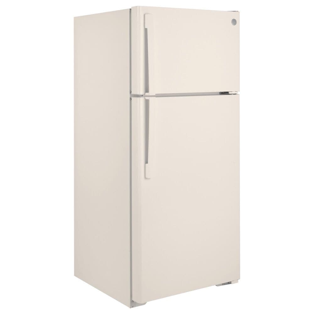 GE Appliances 16.6 Cu. Ft. Energy Star Top Freezer Refrigerator in Bisque, , large