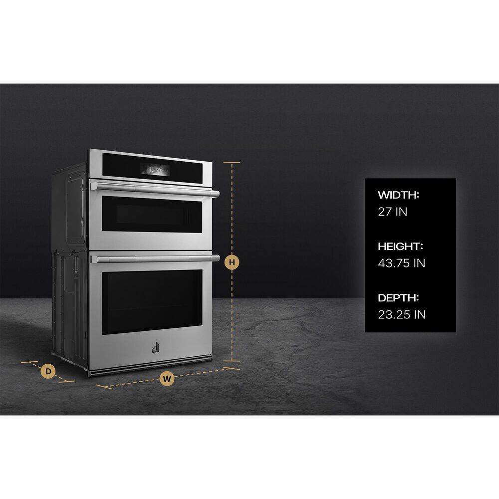 JennAir Rise 27" Built-in Microwave Combo Wall Oven in Stainless Steel, , large
