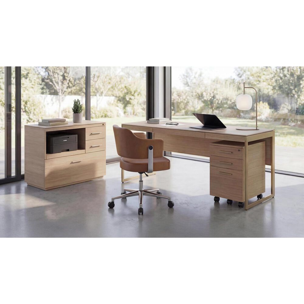 BDI Sequel Studio Mobile File Pedestal in Neo Oak and Bronze, , large