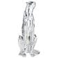 Maple and Jade Leopard Decorative Sculpture in Polished Silver, , large