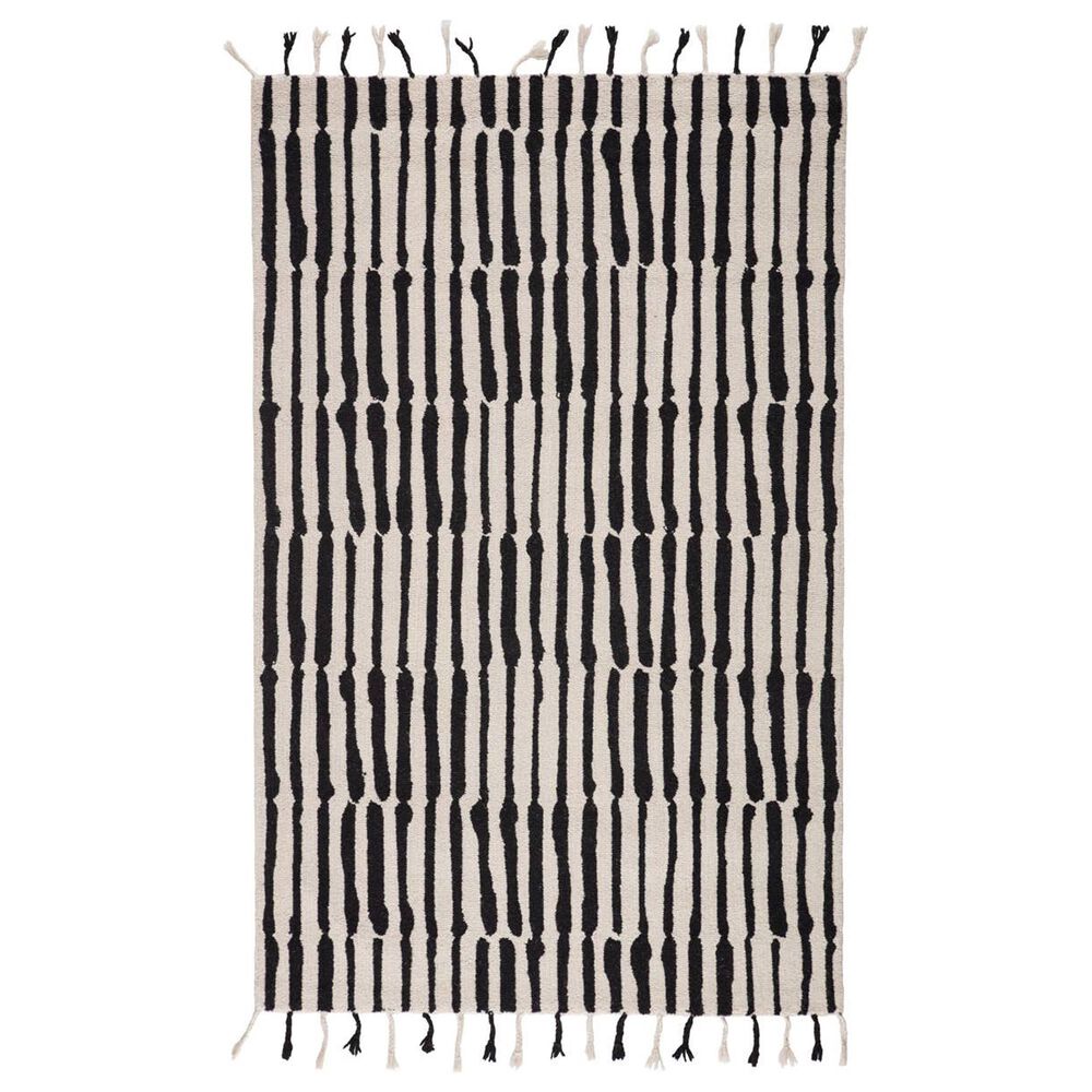 Jaipur Vera by Nikki Chu Saville 9" x 12" Snow White and Tap Shoe Area Rug, , large