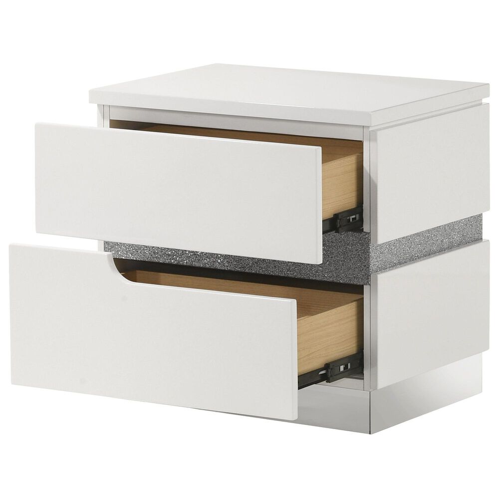 New Heritage Design Paradox 2-Drawer Nightstand in White, , large