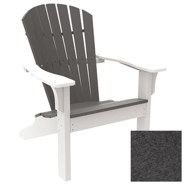 Oceanside Adirondack Shellback Chair in Charcoal, , large