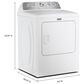 Maytag 7 Cu. Ft. Front Load Gas Dryer with Pet Pro Option in White, , large