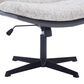 Impressions Vanity Alicia Vanity Chair with White Tweed Cushion in Black, , large
