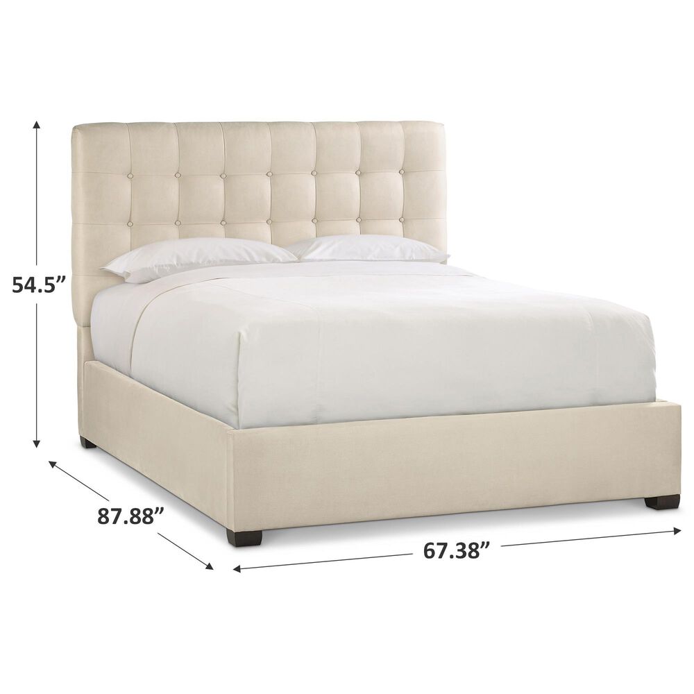 Bernhardt Avery Queen Upholstered Bed in Cream, , large