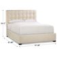 Bernhardt Avery Queen Upholstered Bed in Cream, , large
