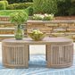 Ashley Serena Shores Patio Coffee Table in Beige, , large