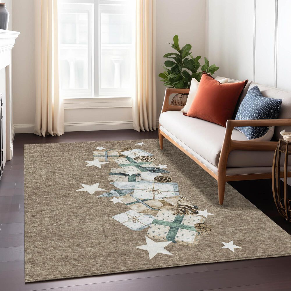 Dalyn Rug Company Wonderland WN33 5&#39; x 7&#39;6&quot; Brown Indoor/Outdoor Area Rug, , large