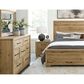 Ashley Galliden King Panel Bed in Light Brown, , large
