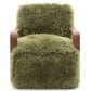 Furniture of America Neyra Long-Haired Accent Chair in Green, , large