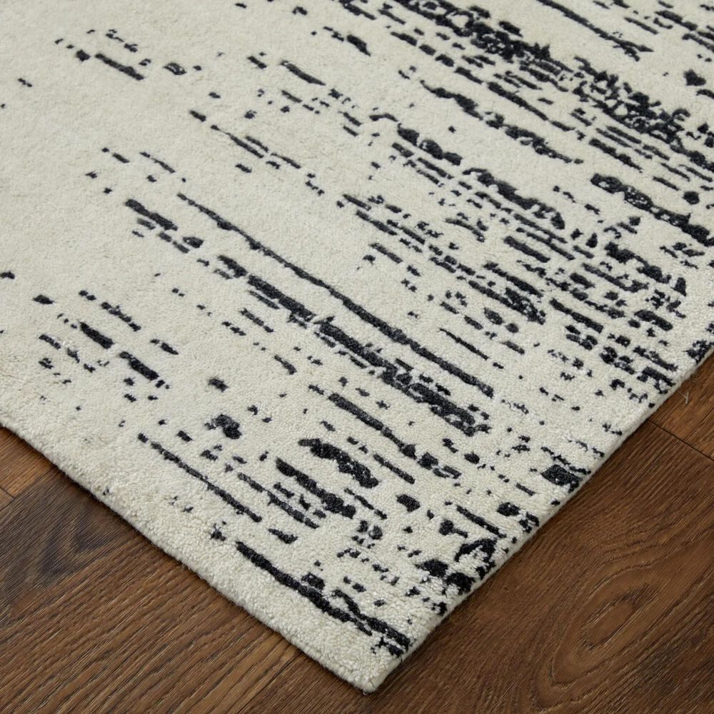 Feizy Coda 8928F 8&#39; x 10&#39; Black and White Area Rug, , large